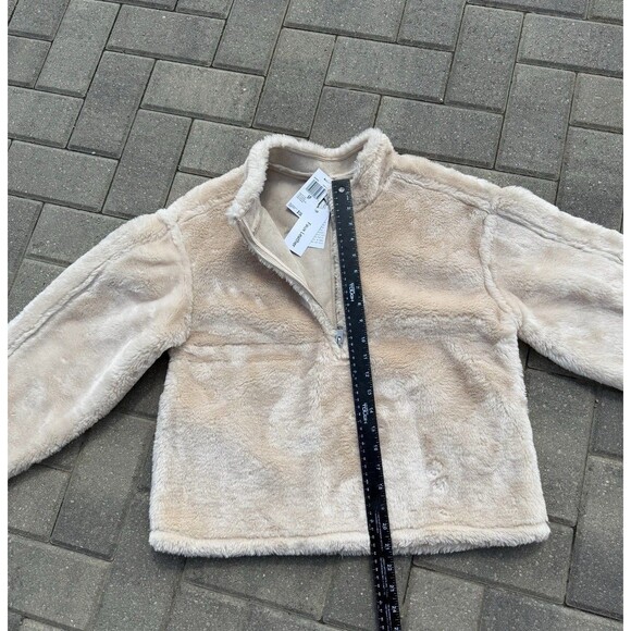 Jason Wu Zip NWT $138 SMALL Oversize Pullover Jacket Faux Fur Leather Fall Warm - Picture 11 of 15